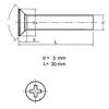 Gambar skrup baut screw plastik putih nylon M5 x 30 mm kepala miring dari SentraOnlineShop Kab. Tangerang 2 Tokopedia