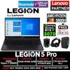 Gambar LENOVO Legion 5 Pro Ryzen 7 5800H RTX3070 1TB SSD 32GB 16" WQXGA Win10 dari Sinarmulia Sukses Makmur Jakarta Barat 1 Tokopedia