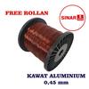 Gambar KAWAT ALUMINIUM EMAIL AL 0.45 MM ENAMELED WIRE GULUNG DINAMO dari Sinar Elektronik 888 Kab. Bogor 1 Tokopedia