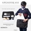 Gambar TAS SELEMPANG LAPTOP WATERPROOF TAS LAPTOP NORWICH 14"-15" - BLACK dari Heylook Official Kota Tangerang 5 Tokopedia