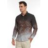 Gambar MANZONE Kemeja Batik Pria Lengan Panjang Slim Fit Noble-Black - XL dari Manzone Official Store Jakarta Timur 3 Tokopedia