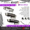 Gambar Knalpot Racing Evox X3 NRS Series untuk Motor 150-160cc Full system - X3NRS dari 3Tech Official Kab. Tangerang 1 Tokopedia