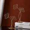 Gambar Hiasan Pajangan Meja Emas Dekorasi Rumah Luxury Golden Home Decoration - GINKGO LEAF dari Ahoki Store Jakarta Barat 5 Tokopedia