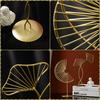 Gambar Hiasan Pajangan Meja Emas Dekorasi Rumah Luxury Golden Home Decoration - GINKGO LEAF dari Ahoki Store Jakarta Barat 3 Tokopedia