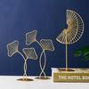 Gambar Hiasan Pajangan Meja Emas Dekorasi Rumah Luxury Golden Home Decoration - GINKGO LEAF dari Ahoki Store Jakarta Barat 4 Tokopedia