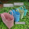 Gambar Tas Anyaman Plastik / Tas Souvenir / Tas Hampers / Lurik Polos E17 - Biru dari fortune100 Kab. Tangerang 2 Tokopedia