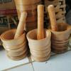 Gambar lumpang kayu / cobek kayu /alat tumbuk ukuran besar/lumpang kayu besar - Diameter 12 cm dari Zener_Collection Kab. Bogor 1 Tokopedia