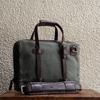 Gambar C.O. 13 Olive Waxed Twill Briefcase Laptop Bag dari letsdothis Kota Depok 1 Tokopedia