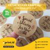 Gambar Cetak Stiker Kraft A3 + CUT / Cetak Label Kemasan dari Uprint.id Jakarta Barat 1 Tokopedia