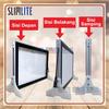 Gambar Super Slim Polos 1sisi 40x100cm - LED neon box tipis menu promosi dari SLIMLITE Kota Surabaya 2 Tokopedia