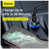 Gambar BASEUS 65W CAR CHARGER MOBIL FAST CHARGING TYPE C PD+USB QUICK CHARGE - Charger dari D&D-oLshop Kota Depok 2 Tokopedia