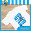 Gambar Baju Kaos TShirt Distro Never Say Never Pria Wanita - Biru Ori - Hitam dari Air Minum Biru Kota Surabaya 1 Tokopedia