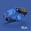Gambar MIJOBS MiBand 5 METAL V SHAPE Stainless Steel Strap Xiaomi Mi Band 5 4 - BLUE dari HOP Market Jakarta Barat 5 Tokopedia