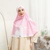 Gambar Kerudung Bergo Motif Mocha Hijab Bergo Crepe Silk Dusty Pink dari mochahijabbdg Kota Bandung 3 Tokopedia