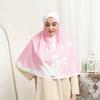 Gambar Kerudung Bergo Motif Mocha Hijab Bergo Crepe Silk Dusty Pink dari mochahijabbdg Kota Bandung 1 Tokopedia