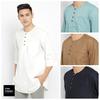 Gambar Baju Koko Kurta Pria Oman - Toraformen Lengan 3/4 Panjang Katun Toyobo - White, M dari emikoawa Jakarta Utara 10 Tokopedia