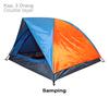 Gambar Tenda Dome Double Layer Kapasitas 3 Orang (Gratis Lampu Tenda) - Green Blue dari Fabble Kab. Bekasi 9 Tokopedia