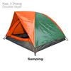 Gambar Tenda Dome Double Layer Kapasitas 3 Orang (Gratis Lampu Tenda) - Green Blue dari Fabble Kab. Bekasi 8 Tokopedia
