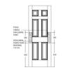 Gambar ANGZDOOR PANEL SILENT 3 36 X 820 X 2100 MM/ PINTU RUMAH KAYU dari Tirta Bangunan Kota Depok 2 Tokopedia