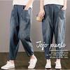 Gambar Celana Highwaist Wanita Big size Jeans Wash Murah Terbaru - Zola Baggy dari PUSATFASHIONSOLO Kota Surakarta 2 Tokopedia