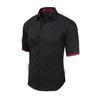 Gambar GARAF ROY KEMEJA PRIA LENGAN PENDEK SLIMFIT ATASAN PRIA POLOS PUTIH - maroon, L dari Garaf Official Jakarta Barat 3 Tokopedia
