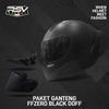 Gambar PAKET GANTENG FFZERO BLACK DOFF + VISOR + SPOILER GPR - M, VISOR DARKSMOKE dari RSV Helmet Official Kota Bandung 1 Tokopedia
