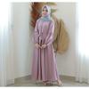 Gambar Gamis Larisa Rempel Resleting Depan Busui Friendly - Hitam dari Tokogo-id Jakarta Barat 9 Tokopedia