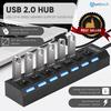 Gambar Unitech USB Hub 7 Port 2.0 Sakelar On Off High Speed Up to 2TB - Putih dari Unitech Official Jakarta Utara 6 Tokopedia