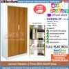 Gambar Lemari Pakaian Full Besi Motif Kayu Darwin 2P TCF 08 dari klikfurniture Kota Tangerang 2 Tokopedia