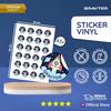 Gambar Print Sticker | Cetak Stiker vinyl A3+ dan Kiss Cut - Matte/Doff dari Gravtor Printing Kab. Tangerang 1 Tokopedia
