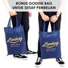 Gambar Lomberg Lash Navy Denim Backpack - Tas Ransel Denim Suede - Biru Tua dari Lomberg Bags Jakarta Barat 5 Tokopedia