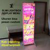 Gambar Slim Light Box 50x120cm 1sisi - Neon Box Indoor textile backlite dari SLIMLITE Kota Surabaya 1 Tokopedia