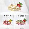 Gambar GR-TI-0166 Cake Topper Tulisan Natal Merry Christmas new year Lonceng - TI-0166-B MERAH dari Yamama Baking Jakarta Timur 2 Tokopedia