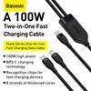 Gambar KABEL DATA BASEUS 2IN1 FAST CHARGING TYPE C LIGHTNING IPHONE 12 PD QC - Hitam dari Baseus Official Store Jakarta Utara 5 Tokopedia