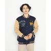 Gambar Outerwear Erigo Varsity Jacket Mauve Fleece Navy - S dari Erigo Official Kab. Tangerang 1 Tokopedia
