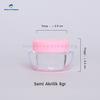 Gambar POT SEMI AKRILIK 8GR PINK - POT ACRYLIC 8GR - POT GENTONG 8GR JAR 8GR dari Mutiara Packaging Kab. Bandung 3 Tokopedia