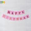 Gambar Banner Ulang Tahun / Bunting Flag Happy Birthday Tulisan Gold - Merah Muda dari House Of Balloon Kota Bandung 1 Tokopedia