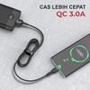 Gambar VEGER Kabel Data Cable VG-18 USB MICRO 3.0 Fast charging 1M / 100cm - Hitam dari Veger Jakarta Utara 3 Tokopedia