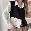 Gambar KANI VEST KNIT/ROMPI RAJUT WANITA - Hitam dari Toko NadyaNaira Kota Bandung 1 Tokopedia