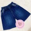 Gambar Celana Pendek Wanita Jeans 3/4 Trendy Astonia Fashion Store - Biru Tua, All Size dari Astonia Fashion Store Kota Tangerang Selatan 3 Tokopedia