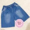 Gambar Celana Pendek Wanita Jeans 3/4 Trendy Astonia Fashion Store - Biru Tua, All Size dari Astonia Fashion Store Kota Tangerang Selatan 4 Tokopedia