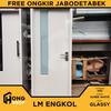 Gambar Pintu Kamar Mandi PVC TEBAL + KACA ES - LM Super White GLASSY ENGKOL - BUKAAN KANAN dari Hong Shop ID Kota Bekasi 1 Tokopedia