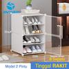 Gambar Rak Sepatu Plastik Portable Bongkar Pasang Pintu transparan Susun Atas - 6kotak dari SUNXIN Jakarta Barat 7 Tokopedia