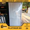 Gambar Pintu PVC Tebal PLATINUM Special Edition 80x200 -- PUTIH FULL PANEL - FULL PANEL, BUKAAN KANAN dari Hong Shop ID Kota Bekasi 3 Tokopedia