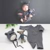 Gambar 3 in 1 Set Newborn Baby Photo Baju Bayi Knit Foto Photography Boneka - White dari Baby Bee Boo Jakarta Utara 2 Tokopedia