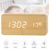 Gambar JD-03 Jam Meja Motif Kayu Digital Led Weker / Desain Wood Alarm LED - Coklat Tua dari Distributor Aksesoris HP Jakarta Pusat 2 Tokopedia