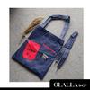 Gambar OLALLA Totebag/Tas 3 Kantong - Hitam, Kuning, Biru - Hitam dari Olalla Shop Jakarta Timur 3 Tokopedia