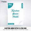 Gambar Karton Linen Putih (F4 / 220 gsm / 1 pack = 25 lbr) dari Kreative Media Printing Jakarta Timur 1 Tokopedia