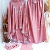 Gambar Mukena Katun Sutra Bordir Labbaika | Mukena unik - rosegold dari Eldiyas Hijab Official Kota Bandung 1 Tokopedia