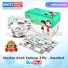 Gambar ONEMED - Masker Anak Earloop 3 Ply | Masker Medis Anak | Surgical Mask - Assorted/Animal dari INTI MEDIKA STORE 1 Tokopedia